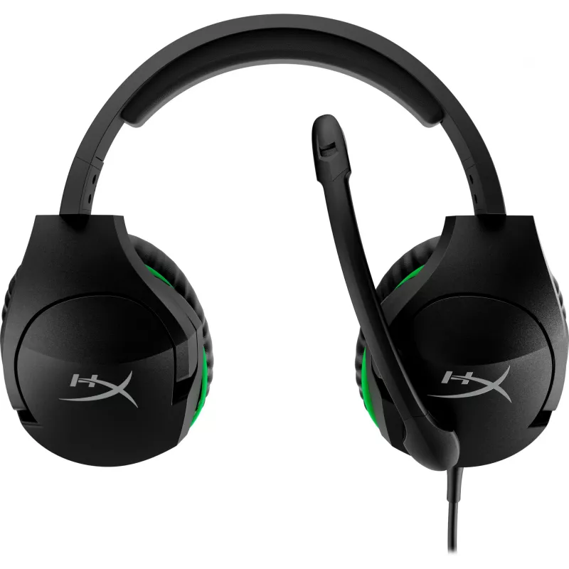 Žaidimų ausinės HyperX CloudX Stinger (juodos-žalios) – Xbox (HX-HSCSX-BK/WW)