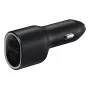 Automobilinis įkroviklis Samsung EP-L4020 40W (12V įvadas) USB-C 25W+15W juodas išmaniesiems telefonams