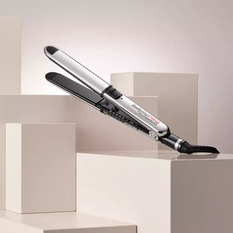 Tiesintuvas BABYLISS ELIPSIS3000 STYLER – keraminės plokštelės, 55 W, 5 temperatūros lygių, 150–230 °C, joninis, 2,7 m besisukantis laidas, juodas