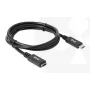 USB Gen1 tipo C ilginimo laidas CLUB3D CAC-1531, 1 m, USB-C kištukas į 2× USB-C lizdą, 5 Gbps, 60W PD, 4K@60Hz