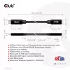 USB Gen1 tipo C ilginimo laidas CLUB3D CAC-1531, 1 m, USB-C kištukas į 2× USB-C lizdą, 5 Gbps, 60W PD, 4K@60Hz