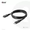 USB Gen1 tipo C ilginimo laidas CLUB3D CAC-1531, 1 m, USB-C kištukas į 2× USB-C lizdą, 5 Gbps, 60W PD, 4K@60Hz