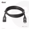 USB Gen1 tipo C ilginimo laidas CLUB3D CAC-1531, 1 m, USB-C kištukas į 2× USB-C lizdą, 5 Gbps, 60W PD, 4K@60Hz