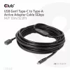 CLUB3D USB Gen1 Type-C į Type-A aktyvus adapterio laidas 5Gbps M/F 10m/32.8ft