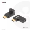 USB Type-C Gen2 kampinis adapteris 2 vnt. CLUB3D CAC-1528 — USB-C į USB-C, palaiko 4K@120Hz