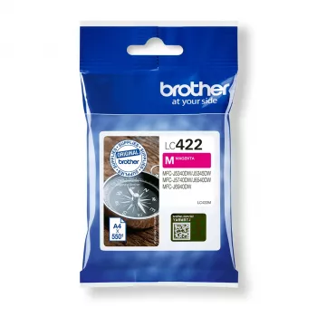 Brother LC422M rašalo kasetė, 1 vnt., originali, purpurinė