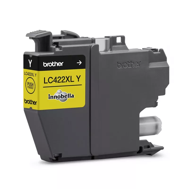 Brother LC-422XLY geltona didelės talpos kasetė (originali, 1 vnt.)
