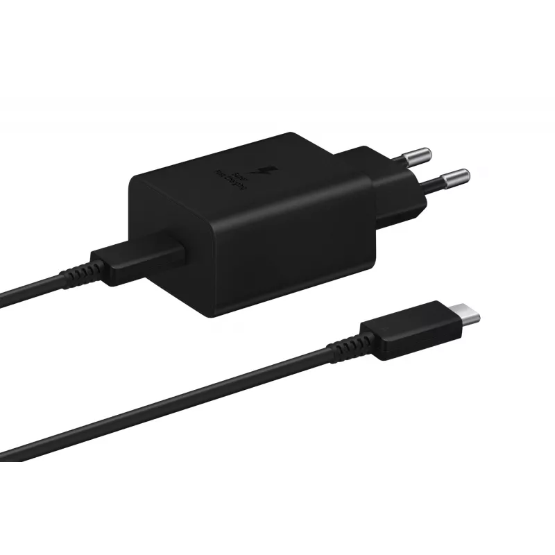 Samsung EP-T4510 universalus greitasis 45 W USB-C PD 3.0 įkroviklis juodas