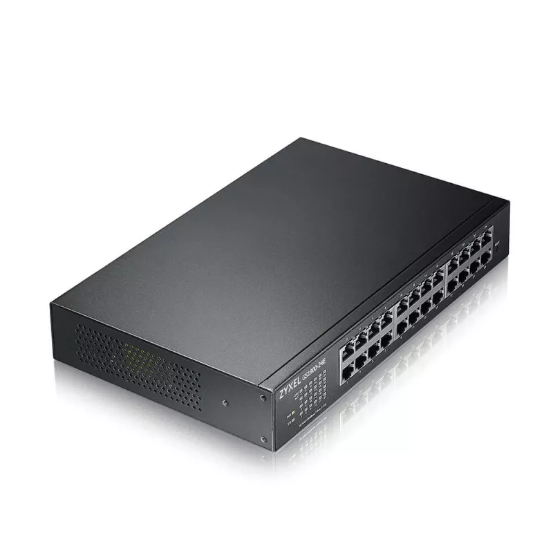 Zyxel GS1900-24E-EU0103F valdomas L2 tinklo jungiklis, Gigabit Ethernet (10/100/1000), 1U, juodas