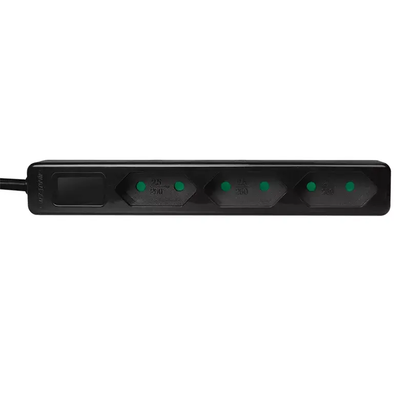Prailginimo laidas LogiLink LPS229B 1,5 m 3 kištukiniai lizdai juodas