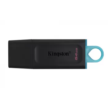 USB atmintukas Kingston 64GB USB 3.2 DataTraveler Exodia juodas/turquoise