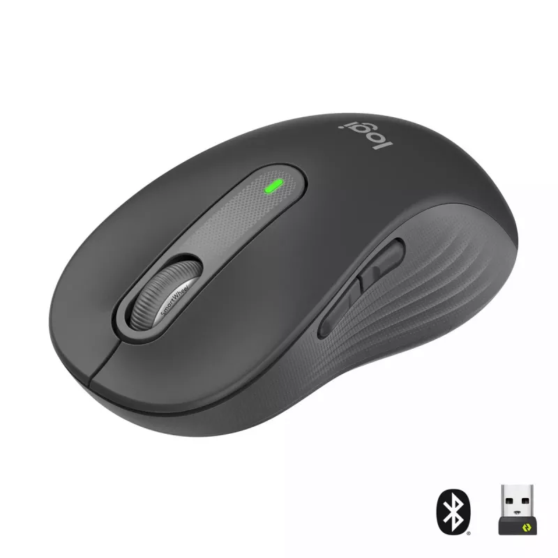 LOGITECH Signature M650 L belaidė pelė – didelėms rankoms, dešinei rankai, grafito spalva