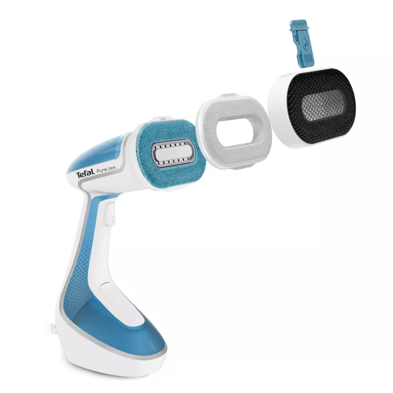 Rankinis drabužių garintuvas Tefal Pure Tex DT9530G0 1700W, 0,2 L vandens talpa, keraminė plokštė, 30 g/min nuolatinis garas, 90 g/min stiprinimas