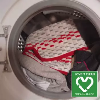 Mopas VILEDA Spray Max Microfibre Dry & Wet – plastikinė galvutė, 0,6 l vandens bakelis, antibakterinis, baltas/raudonas
