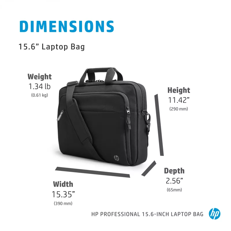 Dėklas nešiojamam kompiuteriui HP Professional 15.6 col. portfelis vienspalvis