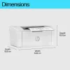 HP LaserJet M110w spausdintuvas, lazerinis, 600 x 600 DPI, A4, 20 ppm, paruoštas tinklui, baltas