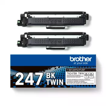 Toneris Brother TN247BK DVYNIS - 3000 puslapių - Juoda