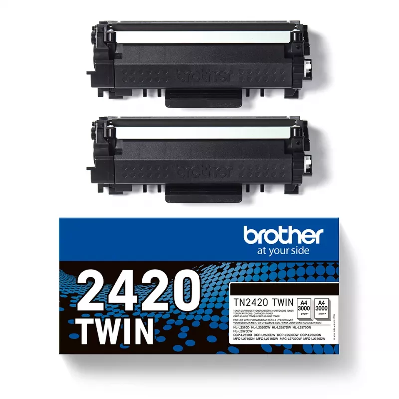 Toneris Brother TN2420 Dvigubas paketas 3000 puslapių Juoda