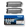 Tonerių kasetė Brother TN-2320TWIN 2600 puslapių Juoda