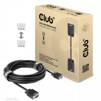 VGA kabelis dvipusis M/M 10m/32.8ft CLUB3D CAC-1710