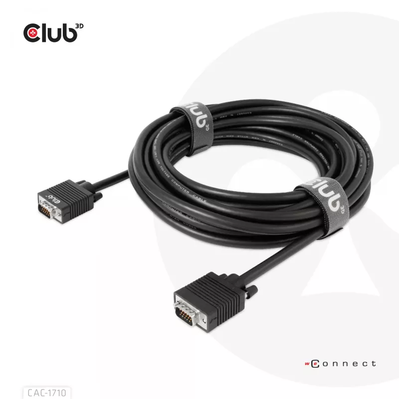 VGA kabelis dvipusis M/M 10m/32.8ft CLUB3D CAC-1710