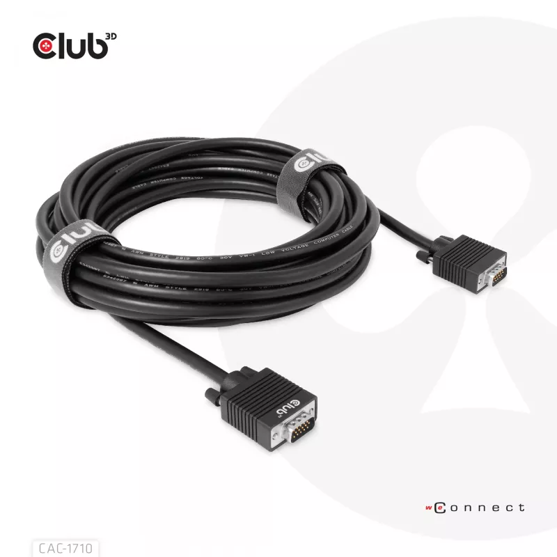VGA kabelis dvipusis M/M 10m/32.8ft CLUB3D CAC-1710