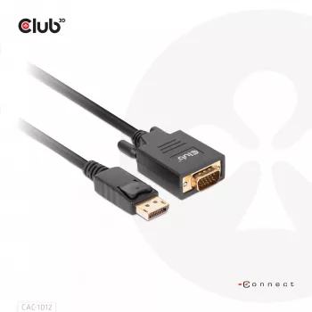 DisplayPort į VGA laidas M/M CLUB3D CAC-1012 2m