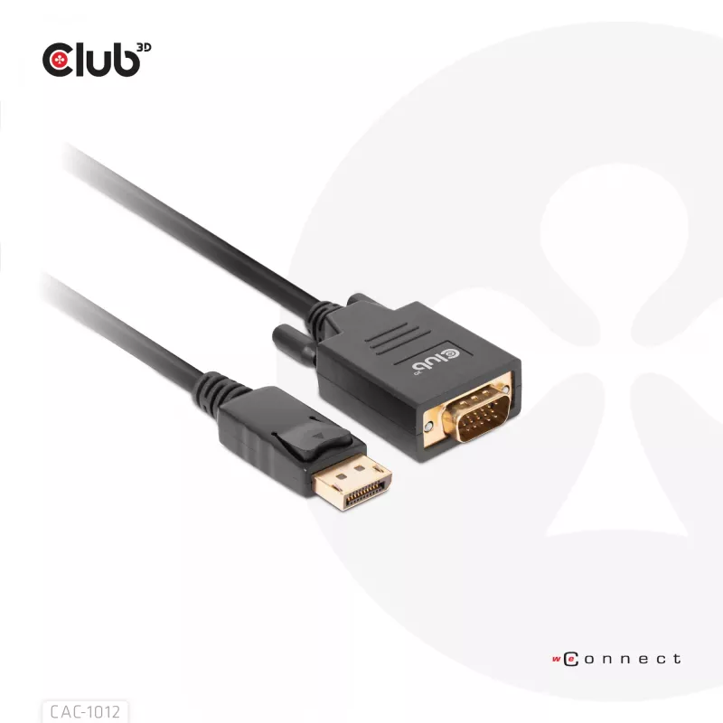 DisplayPort į VGA laidas M/M CLUB3D CAC-1012 2m