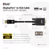 DisplayPort į VGA laidas M/M CLUB3D CAC-1012 2m