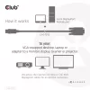 DisplayPort į VGA laidas M/M CLUB3D CAC-1012 2m