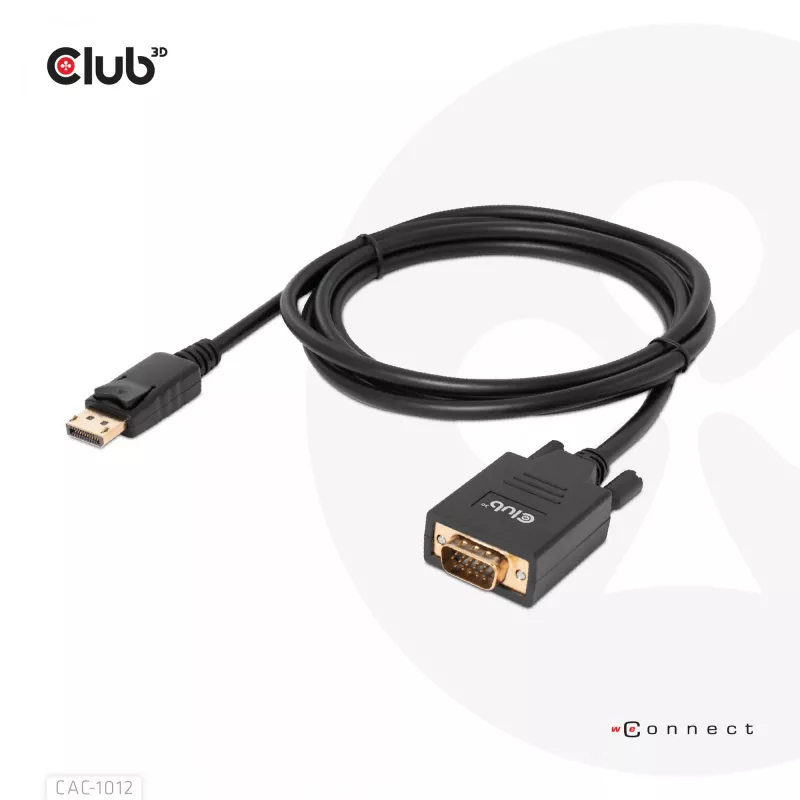 DisplayPort į VGA laidas M/M CLUB3D CAC-1012 2m