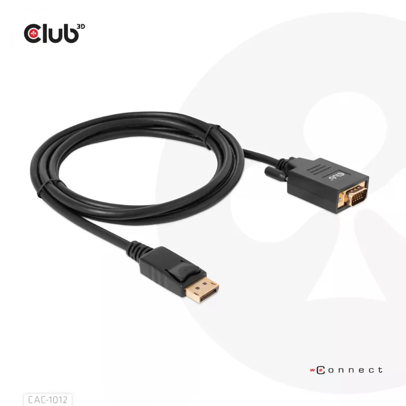 DisplayPort į VGA laidas M/M CLUB3D CAC-1012 2m