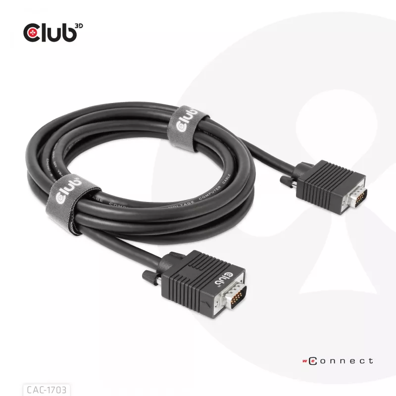 VGA kabelis abipusis M/M 3m 28AWG CLUB3D CAC-1703