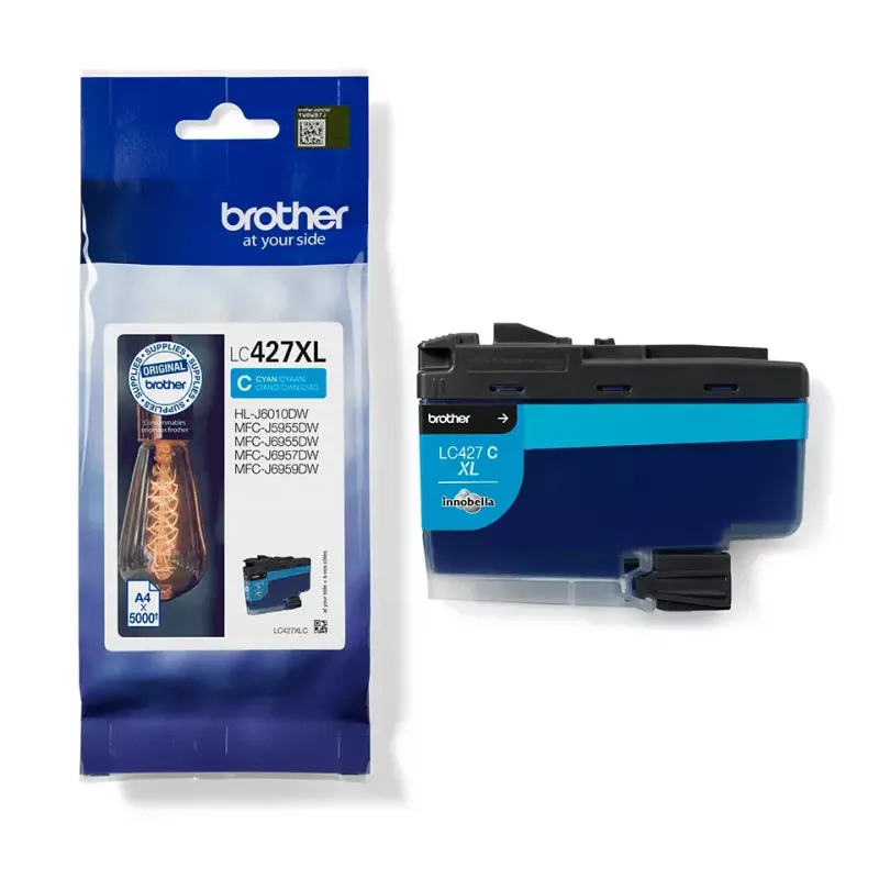 Brother LC-427XLC kasetė 1 vnt. Originali didelės talpos (XL) cian