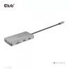 CLUB3D CSV-1594 USB Gen1 Type-C 9-in-1 centrinis įrenginys su HDMI, VGA, 2x USB Gen1 Type-A, RJ45, SD/Micro SD lizdais ir USB Gen1 Type-C moterišku prievadu