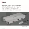 CLUB3D CSV-1594 USB Gen1 Type-C 9-in-1 centrinis įrenginys su HDMI, VGA, 2x USB Gen1 Type-A, RJ45, SD/Micro SD lizdais ir USB Gen1 Type-C moterišku prievadu