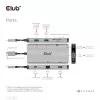 CLUB3D CSV-1594 USB Gen1 Type-C 9-in-1 centrinis įrenginys su HDMI, VGA, 2x USB Gen1 Type-A, RJ45, SD/Micro SD lizdais ir USB Gen1 Type-C moterišku prievadu