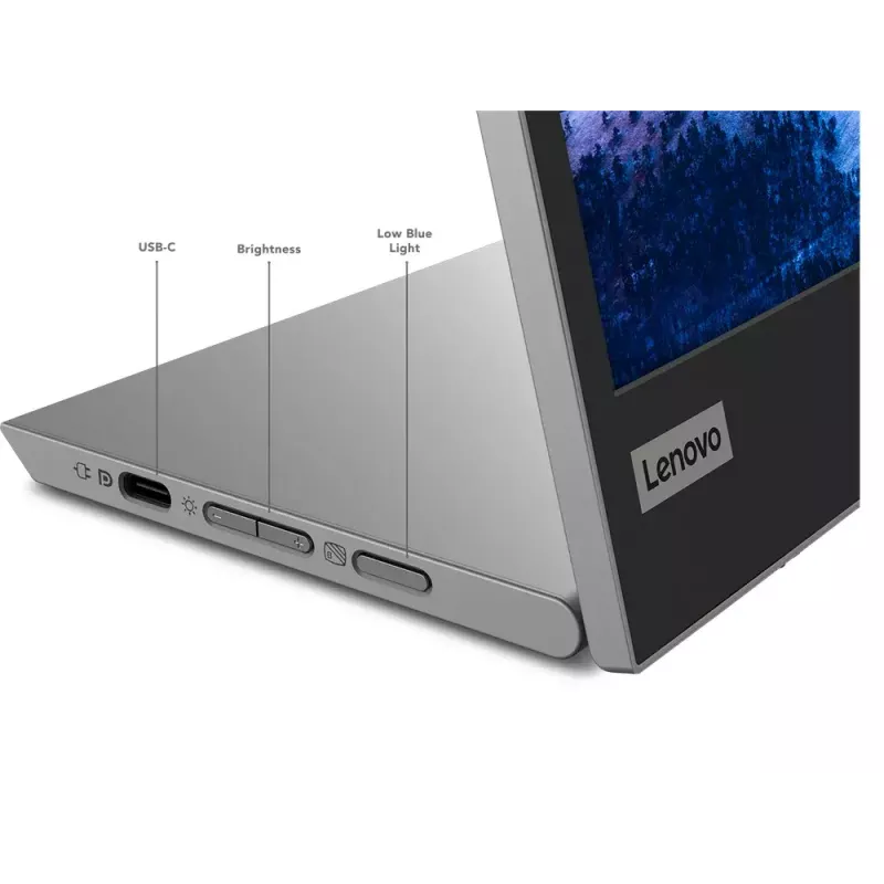 Monitorius Lenovo L15 15.6 col. LED IPS Full HD 1920×1080, 60Hz, 14 ms, 250 cd/m², USB-C PD 65W, VESA, reguliuojamas aukštis
