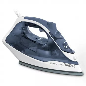 Lygintuvas Tefal Express Steam FV2837 sausas ir su garais, Cerilium padas, 2400 W, mėlyna, pilka, balta