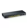 Zyxel GS1900-10HP Valdomas L2 Gigabit Ethernet (10/100/1000) PoE jungiklis juodas