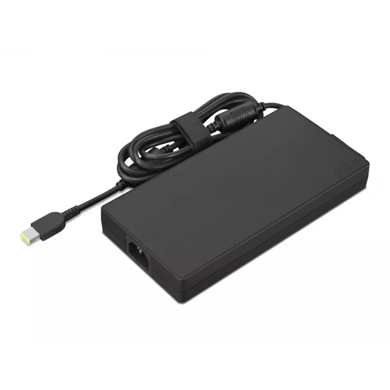 Maitinimo adapteris Lenovo GX21F23046 — nešiojamojo kompiuterio adapteris, 300 W, 100–240 V, DC/AC, juodas, su AC ir DC laidais, 200×100×25,4 mm, 0,18 m laidas