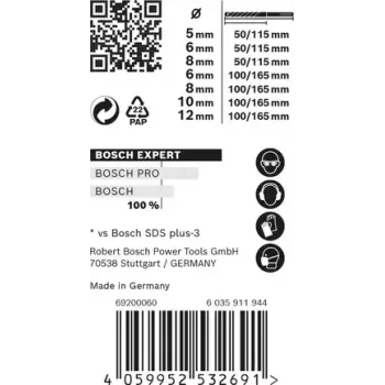 Bosch Expert 2 608 900 195 gręžtų rinkinys 7 vnt