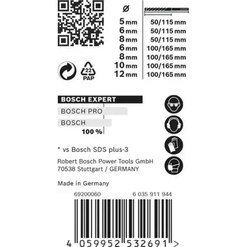Bosch Expert 2 608 900 195 gręžtų rinkinys 7 vnt
