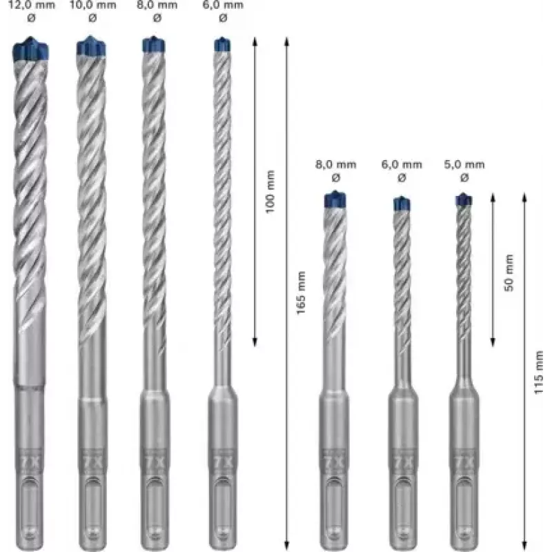 Bosch Expert 2 608 900 195 gręžtų rinkinys 7 vnt