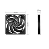 ARCTIC P12 Slim PWM PST – 120 mm spaudimo optimizuotas ventiliatorius su PWM ir integruotu Y kabeliu