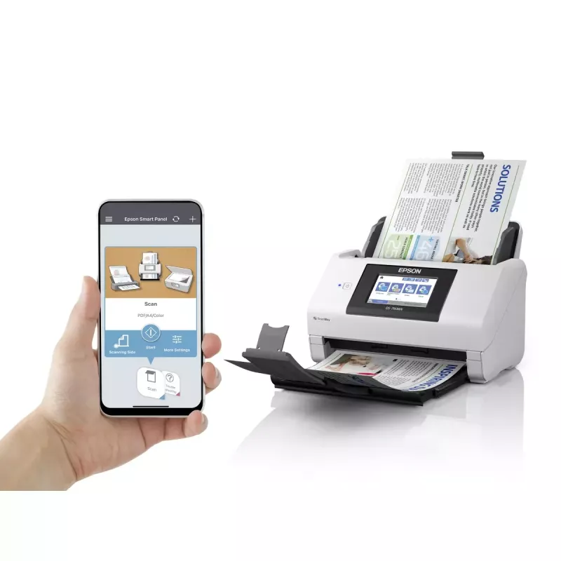 Epson WorkForce DS-790WN lakštinis skaitytuvas 600 x 600 DPI A4 juoda, balta