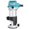Routeris Makita RT0702CX2J — 710 W, 10 000–34 000 sūkių/min, 8 mm įvorė, 0–40 mm gylis, 1,8 kg