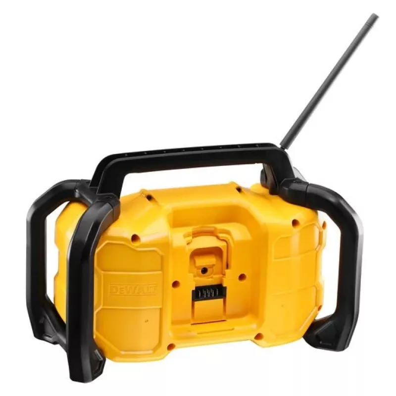 Nešiojamas radijas DeWALT DCR029-QW DAB FM, AC/DC maitinimas, Bluetooth, USB įkrovimas, ekranas, juoda/geltona