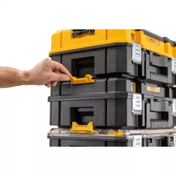 Įrankių dėžė DeWalt DWST82968-1, polikarbonatas, 7,8 l, užrakinama, atspari vandeniui, juoda