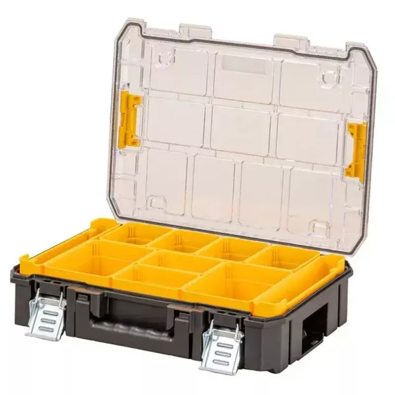 Įrankių dėžė DeWalt DWST82968-1, polikarbonatas, 7,8 l, užrakinama, atspari vandeniui, juoda